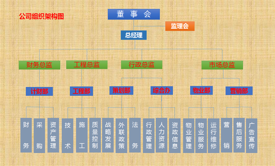 公司组织架构图 - 湖南神龙丰现代综合物流园